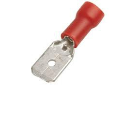 Terminal faston macho preaislado  rojo  1.5/6.3mm 