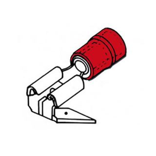 Terminal faston macho/hembra preaislado rojo 1.5/6.3mm 