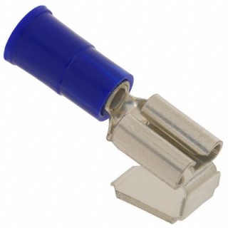 Terminal faston macho/hembra preaislado azul 2.5/6.3mm 