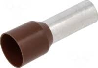 Terminal puntera hueca marron 10mm2 x 18mm 