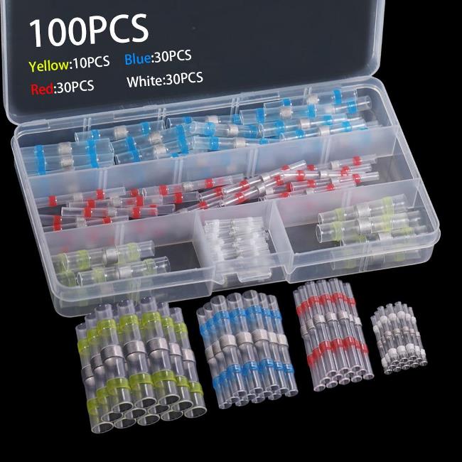 Kit 100 uds. termorretráctiles, soldables resistente al agua 0.25~6mm 