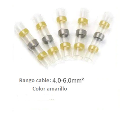 Termorretractil soldable amarillo para cable de 4.0~6.0mm