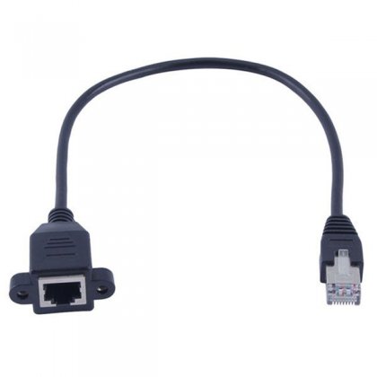 Cable de extensión rj45 cat5e para montaje en panel de 30 cm