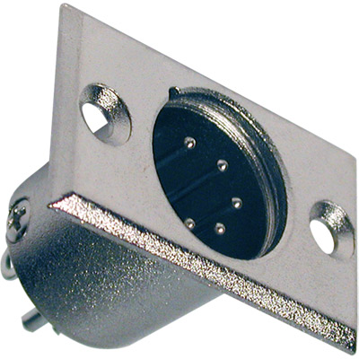 Conector canon panel 5 pines  