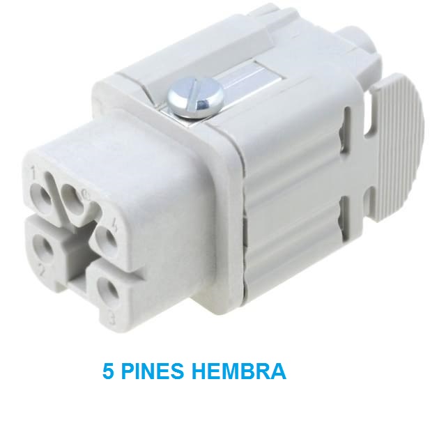 C146-10b0040024 conector industrial hembra 5pin a3 10a (amphenol)