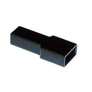 Funda plastico faston hembra 6,3mm negra