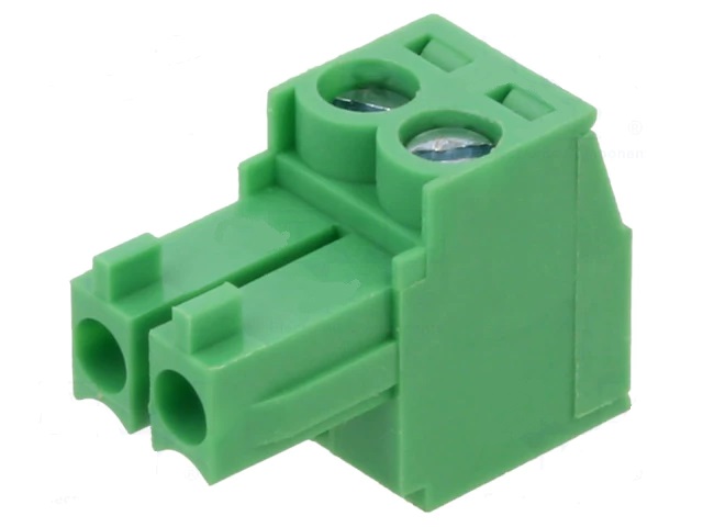15edgk-3.5-02p clema/terminal hembra aerea 2 pin r:3.5mm