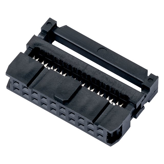 Conector idc hembra cable plano doble fila 20pin 1.27mm