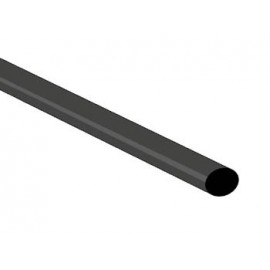 Tubo termorretractil 6.4mm negro 1.0m (precio por metro)