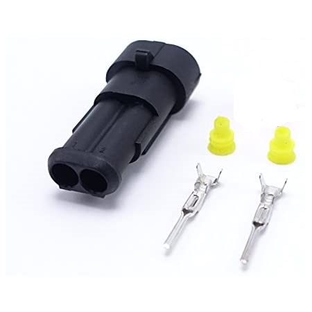 282104-1 amp conector macho superseal ip67 2 vias con pines incluidos