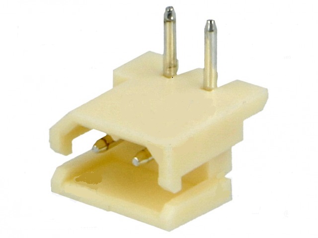 A2506wr-2p conector macho 2 pin angulo 90º r: 2.5mm