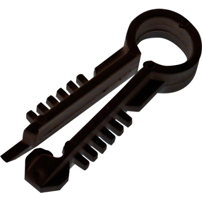 Gt66 grapa negra para cable coaxial taco 7mm