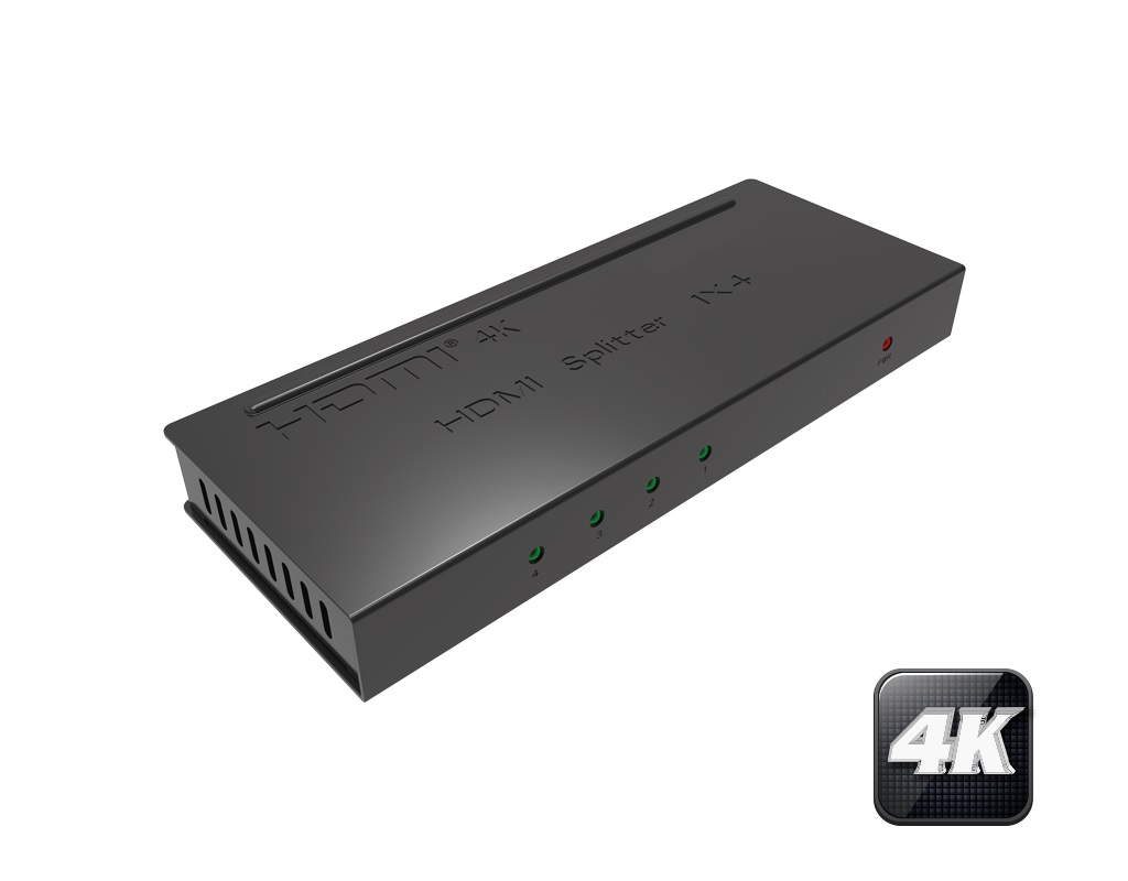 Divisor / splitter hdmi 4k 1x4 (1 entrada a 4 salidas) hdcp