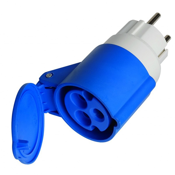 Adaptador schuko a cetac 16a/230v