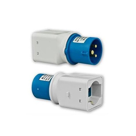 Adaptador cetac a schuko 16a/230v