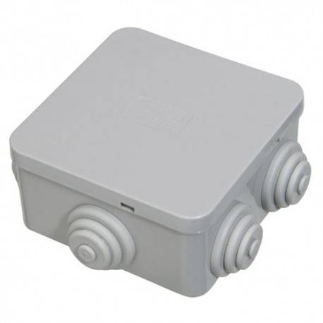 Caja estanca superficie cuadrada cierre a presion 80x80x40mm