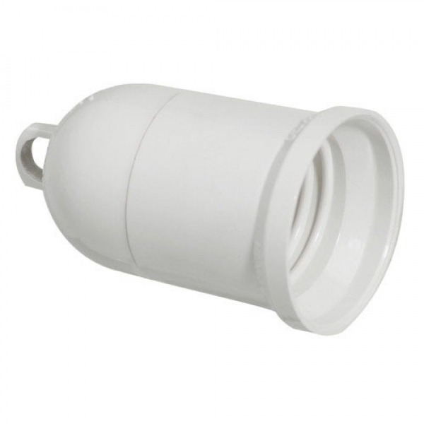 Portalamparas obra  e27 blanca