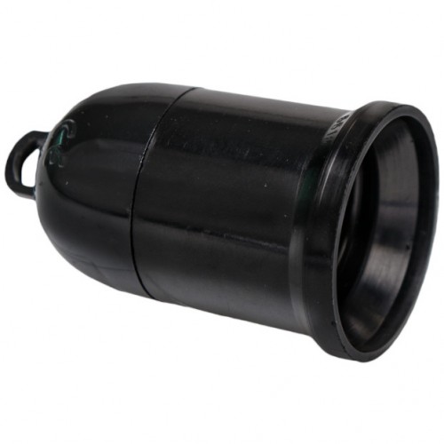 Portalamparas obra  e27 negro