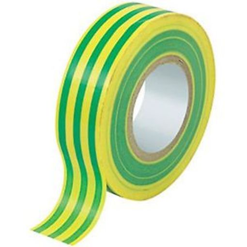 Cinta aislante autoextinguible  20mtx19mm  tierra 