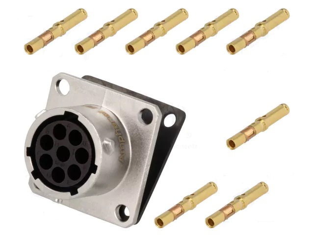 161.rt00128snh-k conector redondo hembra 8 pin (amphenol)