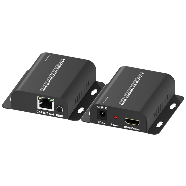Vt505s kit conversor hdmi v2.0 4k a lan cat6 60 metros con edi (kit emisor /receptor)