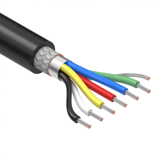 Cable datos 6x0.50mm hilos, con malla  (cu)
