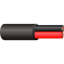  2x1,50 cca cable altavoz manguera negra carrete 100mt  