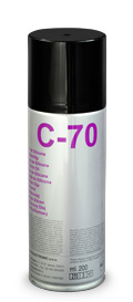 C-70   aerosol lubricante de aceite de silicona / silicone oil (200ml)   