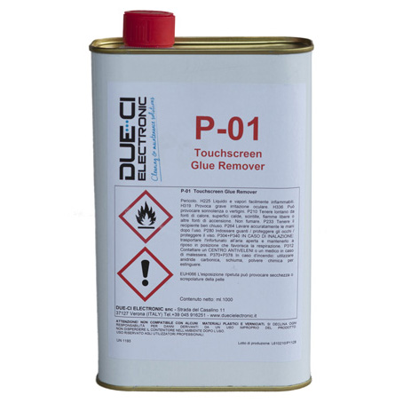 P-01 bulk 1 litro  compuesto para despegar pantallas tactiles  