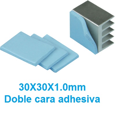 Alfombra adhesiva doble cara (thermal pad) 30x30x1mm
