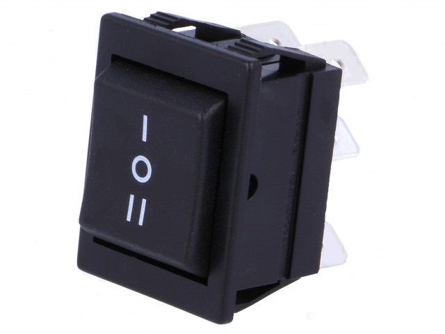 Dpd3t 6p  (on)-off-(on) interruptor basculante empotrar 2c/3p 16a-250v  