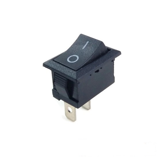 Kcd1-101 on-off interruptor basculante negro 250vac/6amp. 19x13mm
