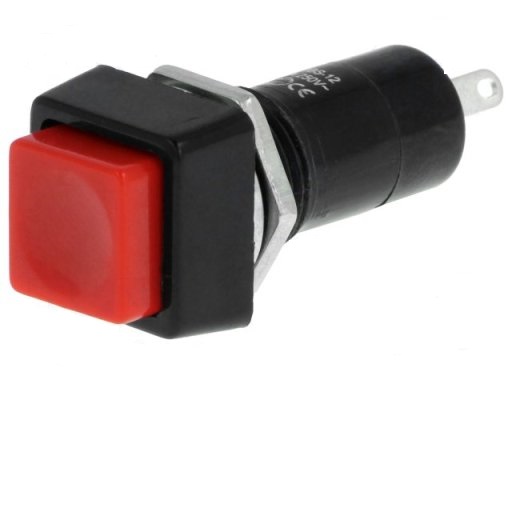 On-off interruptor 2 posiciones color rojo (cuadrado)   