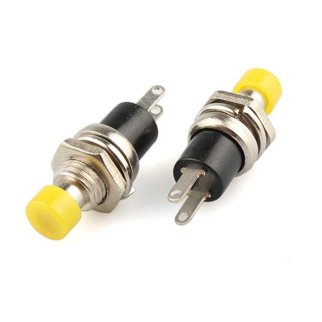 On-(off)/n.c. pulsador amarillo m:7mm