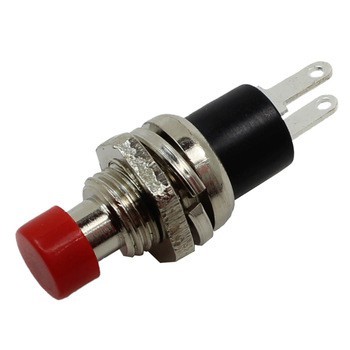Off-(on)/n.o. pulsador rojo m:7mm  
