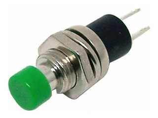 On-(off)/n.c. pulsador verde m:7mm