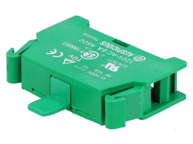 B-1/o bloque de contactos n/o, 22/30mm para placa frontal (para 165.0076)