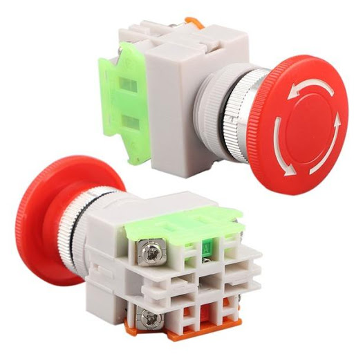 Lay37-11zs (pcb y090) interruptor emergencia tipo seta 1no+1nc/10a/660vac 