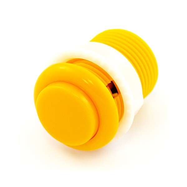 Arcade pulsador amarillo  33mm  12v/1amp. 