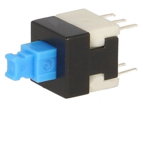 Microconmutador 2 pos. dpdt, 0.1a, 30vdc, 8x8mm