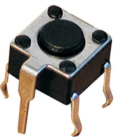 (l:4.3mm) dc 12v-50ma pulsador tacto 6x6mm 5 patillas