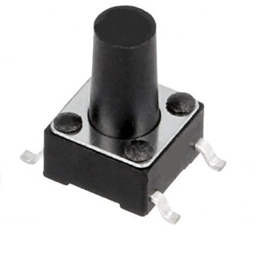 (l:9.5mm) dc12v-50ma pulsador tacto smd 6x6mm
