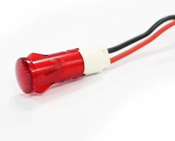 Mdx-11a indicador/piloto rojo con cable 220vac ø:10mm