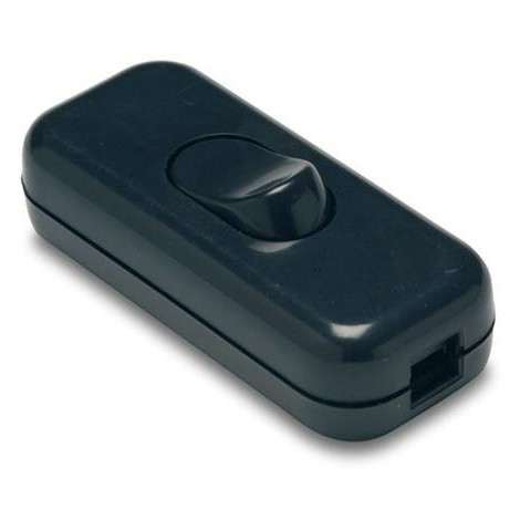 Interruptor aereo de  paso 2.5amp. negro 