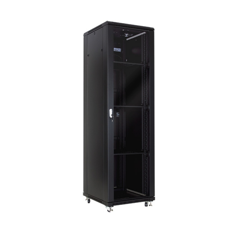 Rack 19" 32u 600x600mm puerta cristal, ruedas, vent
