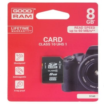 Tajeta memoria sd 8gb class10 (goodram)
