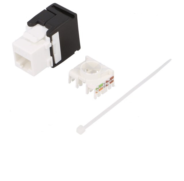 Rj45 hembra 8 pin cat6 keystone recto para patch panel