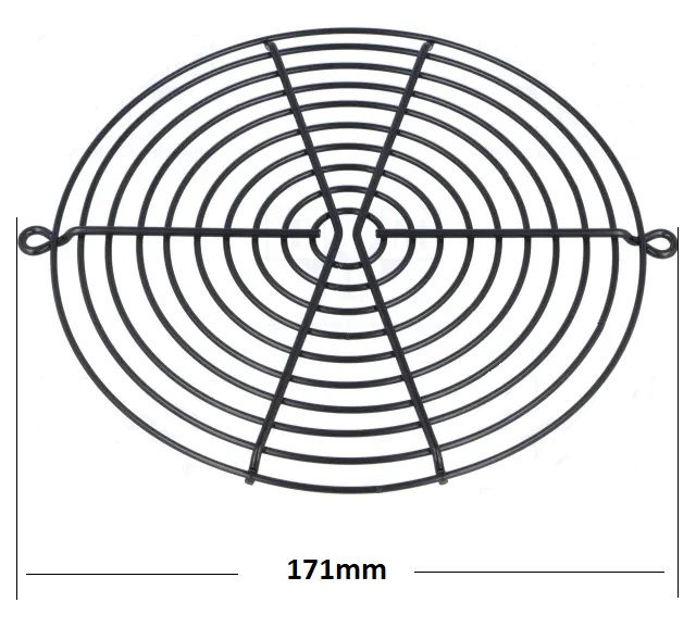 Ø:171mm rejilla de ventilador color negro