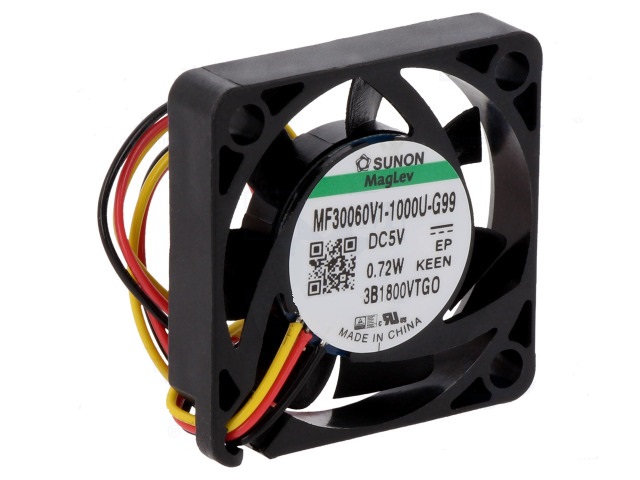 30x30x6mm dc5v ventilador friccion 3 hilos (sunon)