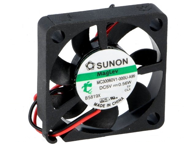 30x30x6mm dc5v ventilador friccion 2 hilos (sunon)